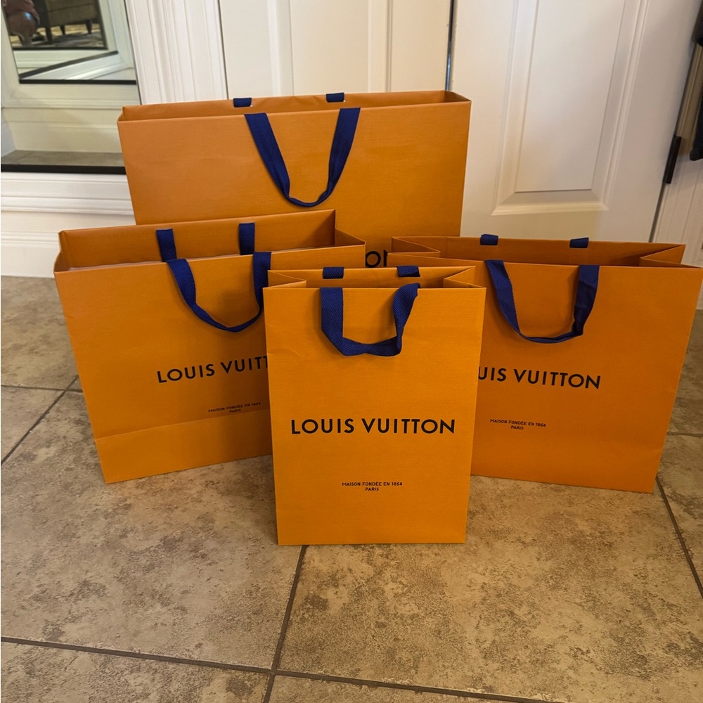 Louis Vuitton Orange Shopping Bags